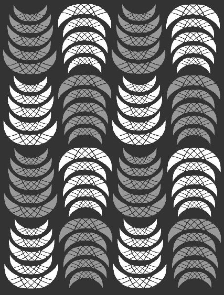 Nagelsticker - Aufkleber selbstklebend - Nail Sticker - Weiss Silber French
